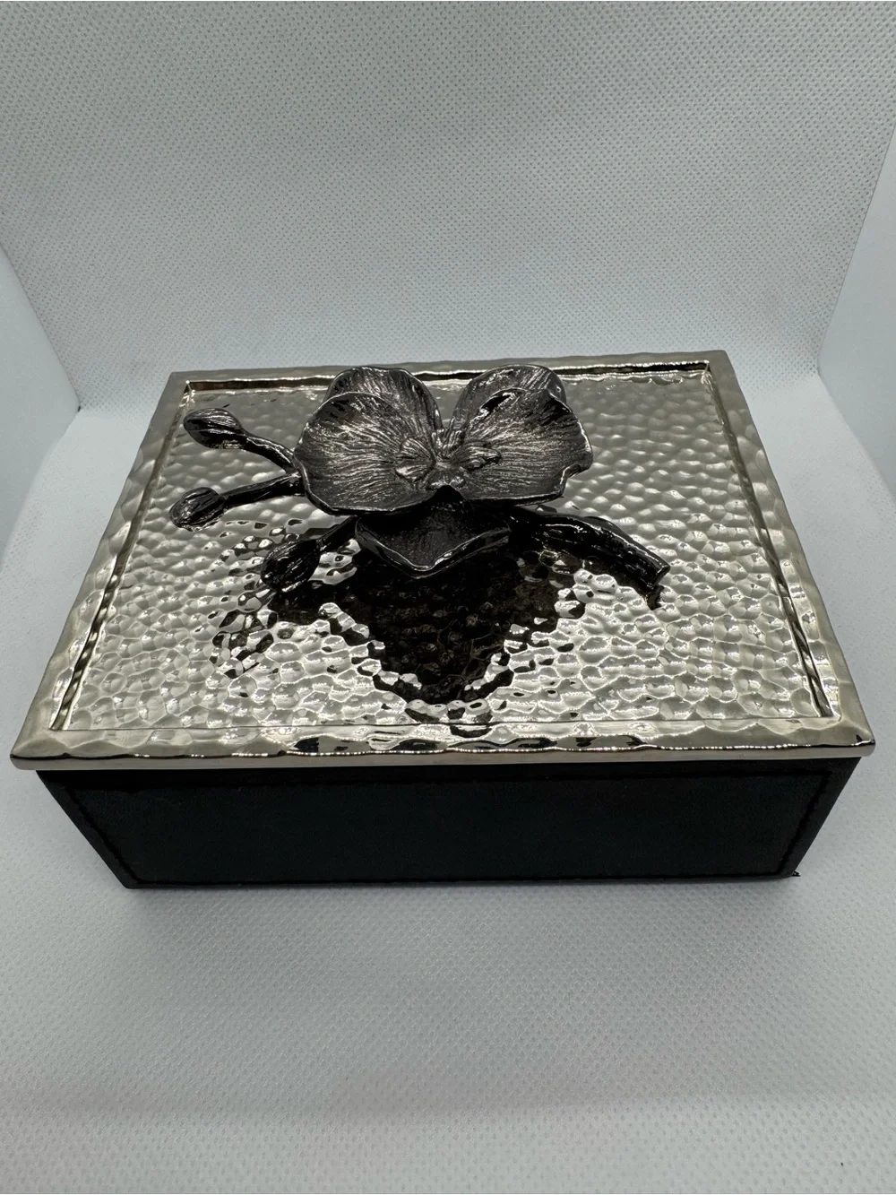 NIB Michael Aram Black Orchid Mini Jewelry Box